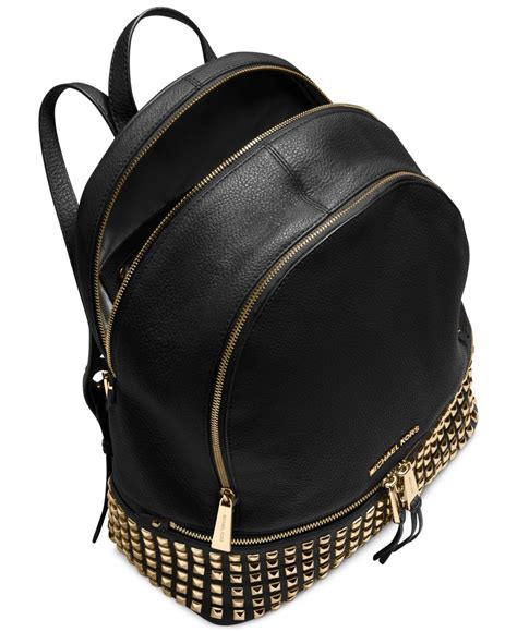 michael kors rhea backpack material|Michael Kors large backpack women.